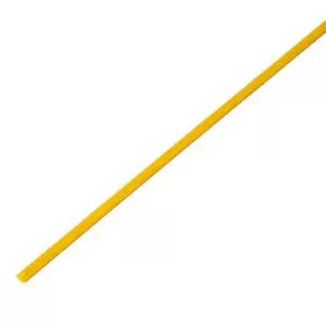 Трубка термоусаживаемая ТУТ 4,0/2,0мм, желтая, упаковка 50 шт. по 1м, PROconnect 